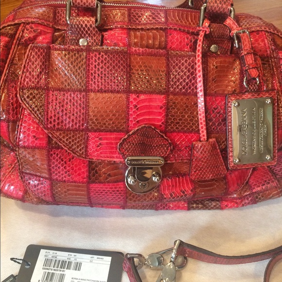 Dolce & Gabbana Snakeskin Patchwork Miss Catch Bag - Picture 3 of 8